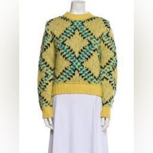 Lingua Franca Alpaca Printed Sweater – Size M
